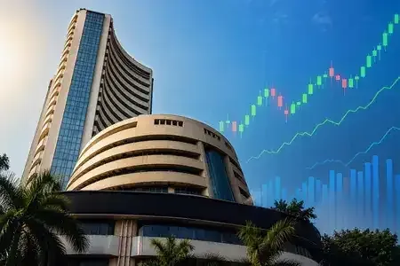 Stock market indices displaying Nifty and Sensex performance