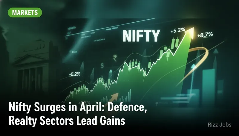 Nifty Surges in April: Defence, Realty Sectors Lead Gains — Rizz Jobs