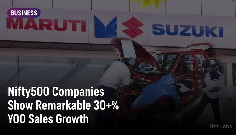 Nifty500 Companies Show Remarkable 30%+ YoY Sales Growth — Rizz Jobs