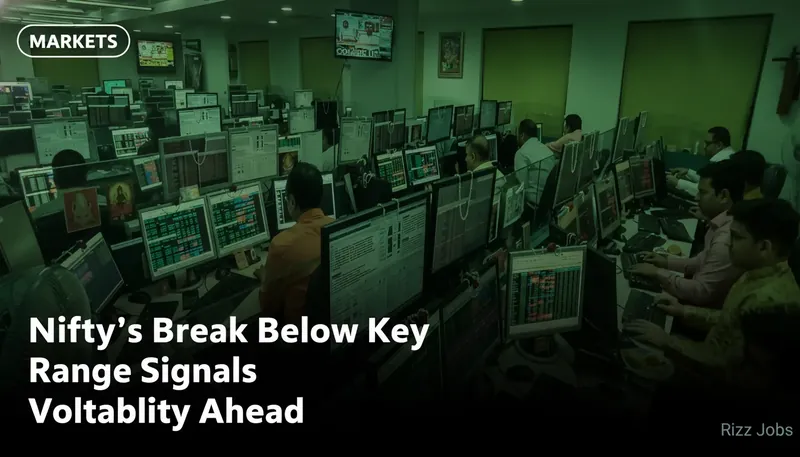 Nifty's Break Below Key Range Signals Volatility Ahead — Rizz Jobs