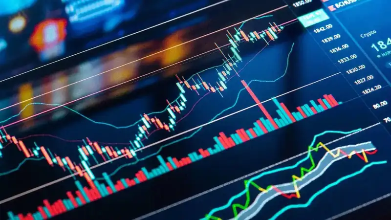 Stock market graph showing Nifty index trends
