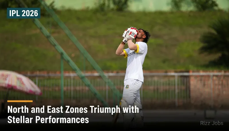 North and East Zones Triumph with Stellar Performances — Rizz Jobs