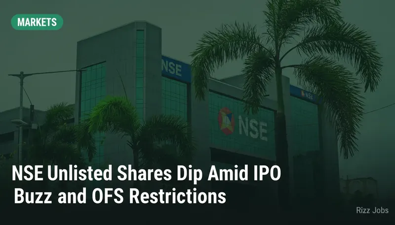 NSE Unlisted Shares Dip Amid IPO Buzz and OFS Restrictions — Rizz Jobs