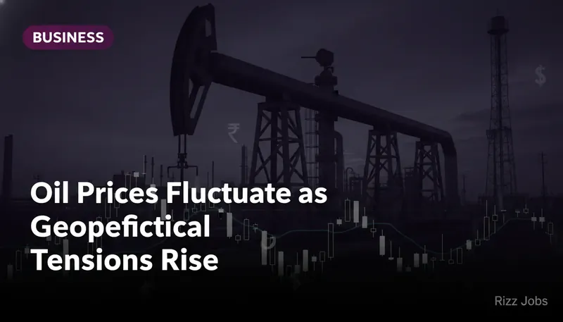Oil Prices Fluctuate as Geopolitical Tensions Rise — Rizz Jobs