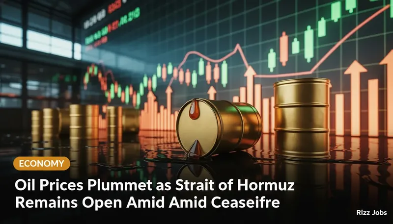 Oil Prices Plummet as Strait of Hormuz Remains Open Amid Ceasefire — Rizz Jobs