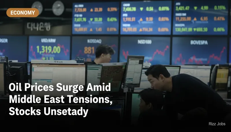 Oil Prices Surge Amid Middle East Tensions, Stocks Unsteady — Rizz Jobs