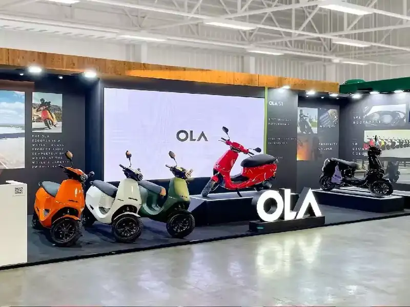 Ola Electric stock chart showing recent upward trend