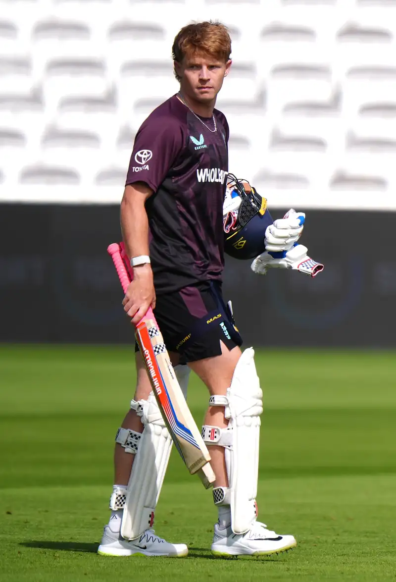 Ollie Pope batting during a cricket match