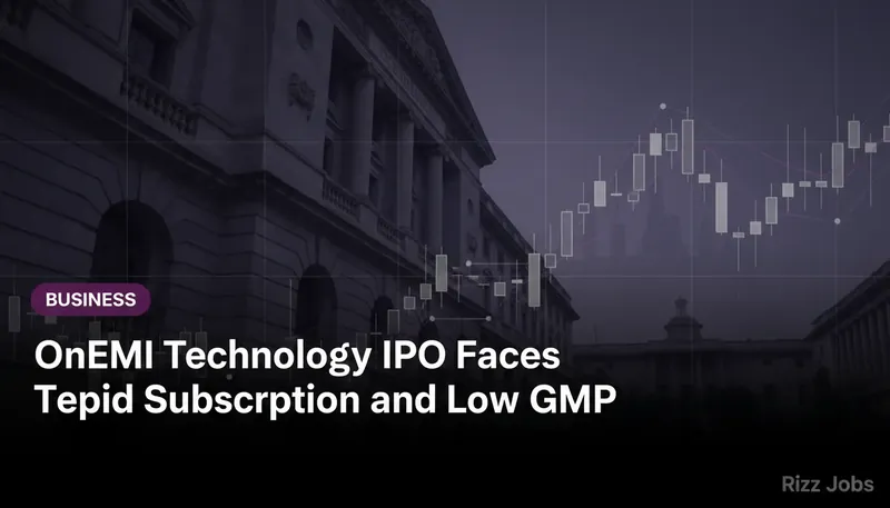 OnEMI Technology IPO Faces Tepid Subscription and Low GMP — Rizz Jobs