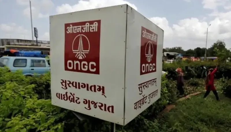 ONGC headquarters building with company logo