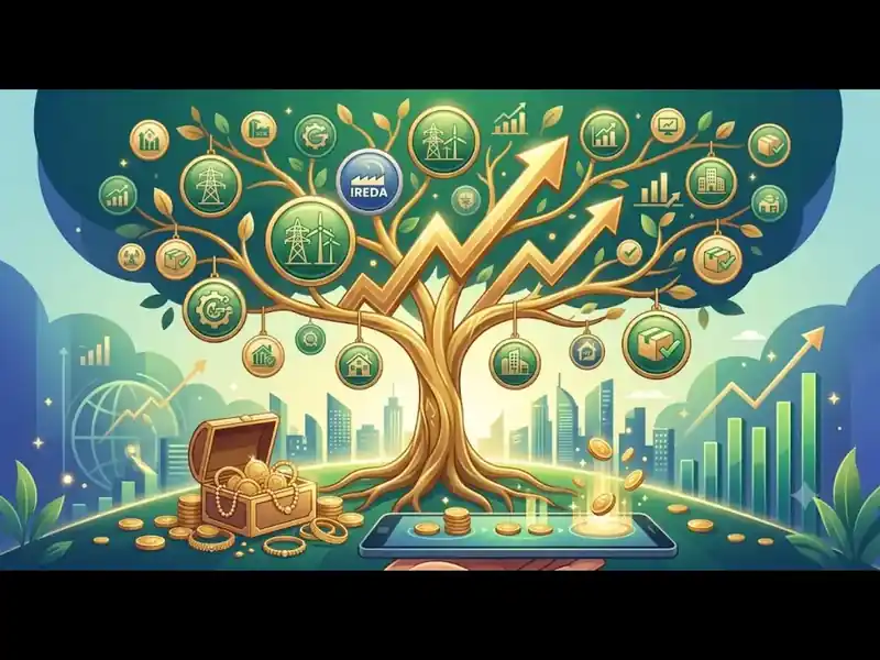 Stock market graph with dividend payout indicators