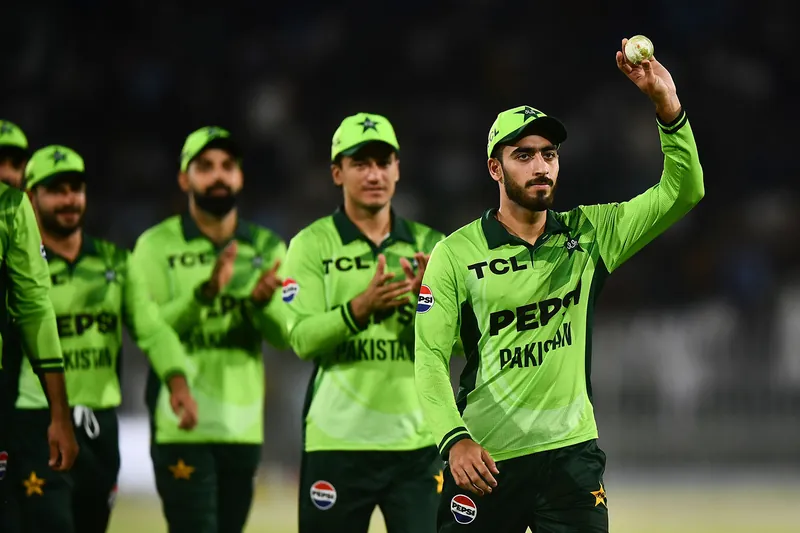 Cricket match at Gadaffi Stadium in Lahore