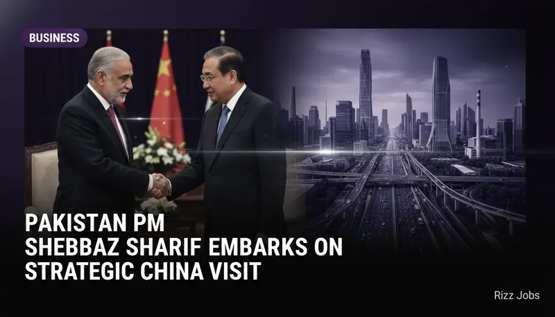 Pakistan PM Shehbaz Sharif Embarks on Strategic China Visit — Rizz Jobs