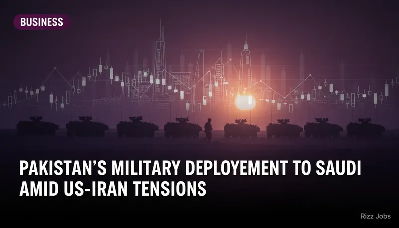 Pakistan's Military Deployment to Saudi Amid US-Iran Tensions — Rizz Jobs