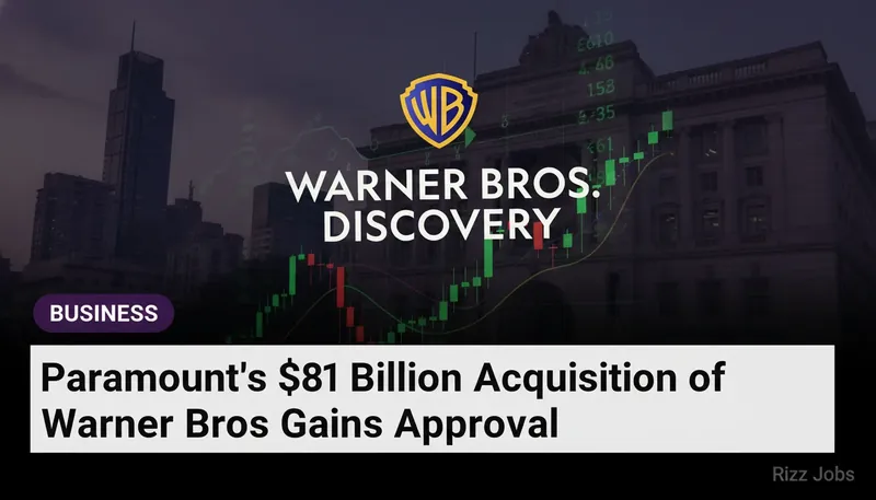 Paramount's $81 Billion Acquisition of Warner Bros Gains Approval — Rizz Jobs