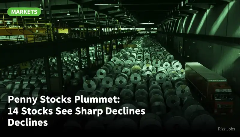 Penny Stocks Plummet: 14 Stocks See Sharp Declines — Rizz Jobs