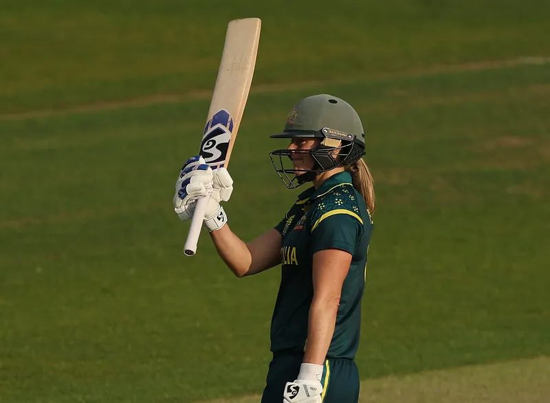 Ellyse Perry batting during a T20I match