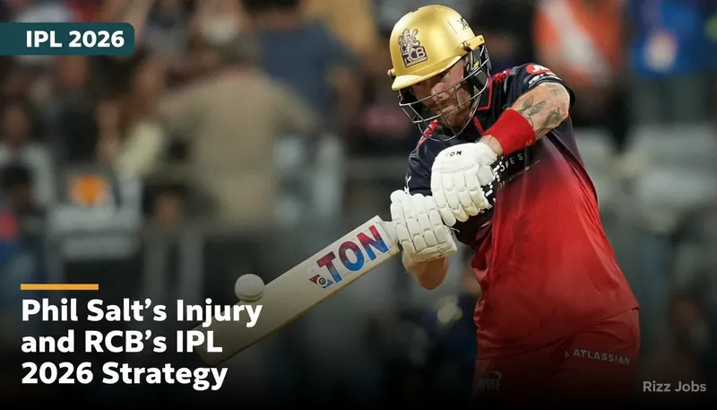 Phil Salt's Injury and RCB's IPL 2026 Strategy — Rizz Jobs