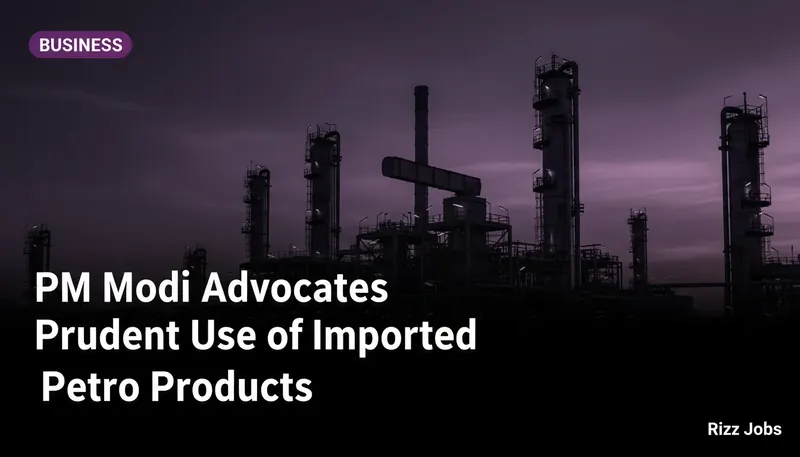 PM Modi Advocates Prudent Use of Imported Petro Products — Rizz Jobs