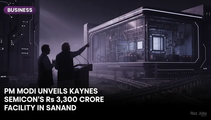 PM Modi Unveils Kaynes Semicon's Rs 3,300 Crore Facility in Sanand — Rizz Jobs
