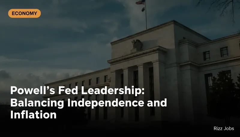 Powell's Fed Leadership: Balancing Independence and Inflation — Rizz Jobs