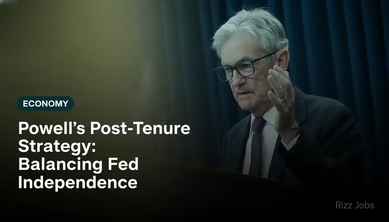 Powell's Post-Tenure Strategy: Balancing Fed Independence — Rizz Jobs