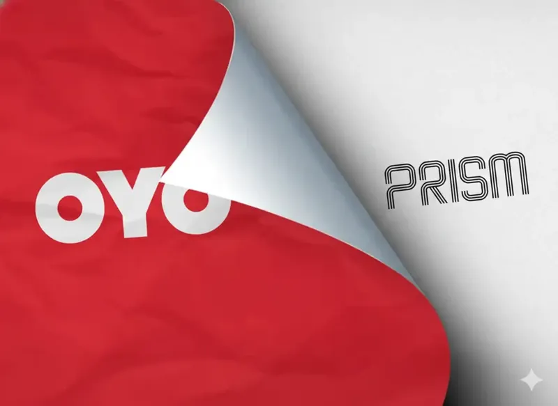 PRISM company logo with stock market graph