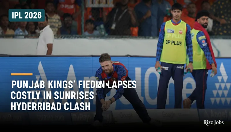 Punjab Kings' Fielding Lapses Costly in Sunrisers Hyderabad Clash — Rizz Jobs