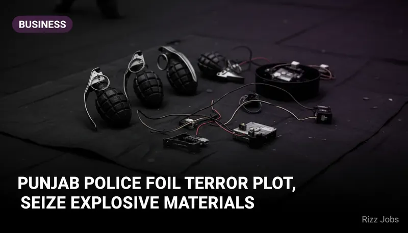 Punjab Police Foil Terror Plot, Seize Explosive Materials — Rizz Jobs