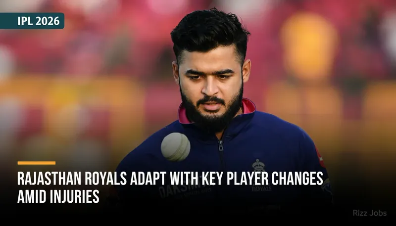 Rajasthan Royals Adapt with Key Player Changes Amid Injuries — Rizz Jobs
