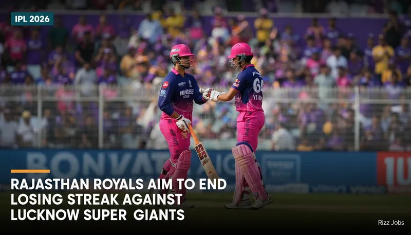 Rajasthan Royals Aim to End Losing Streak Against Lucknow Super Giants — Rizz Jobs