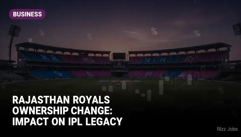 Rajasthan Royals Ownership Change: Impact on IPL Legacy — Rizz Jobs