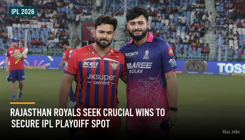 Rajasthan Royals Seek Crucial Wins to Secure IPL Playoff Spot — Rizz Jobs