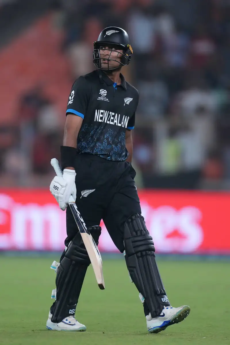 Rachin Ravindra playing cricket