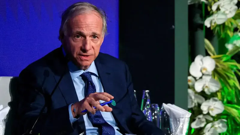 Ray Dalio speaking at a financial conference