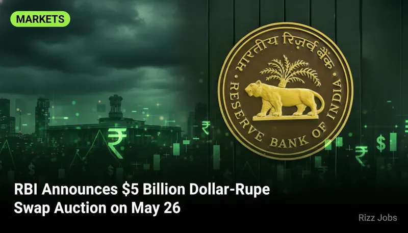 RBI Announces $5 Billion Dollar-Rupee Swap Auction on May 26 — Rizz Jobs