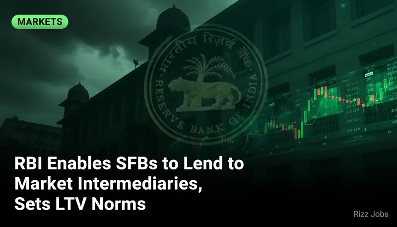 RBI Enables SFBs to Lend to Market Intermediaries, Sets LTV Norms — Rizz Jobs