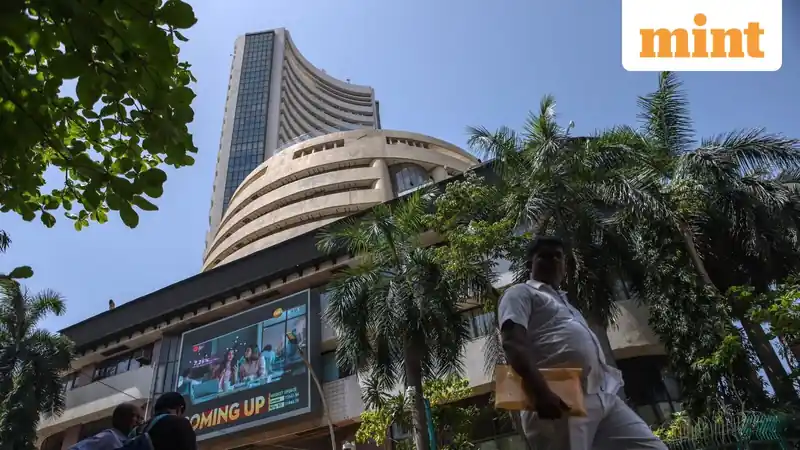 Indian stock market indices showing upward trend