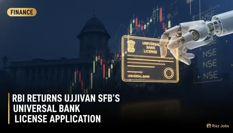 RBI Returns Ujjivan SFB's Universal Bank License Application — Rizz Jobs