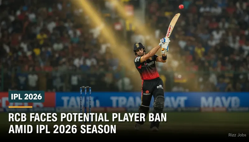 RCB Faces Potential Player Ban Amid IPL 2026 Season — Rizz Jobs