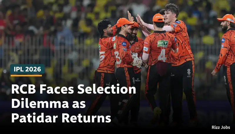 RCB Faces Selection Dilemma as Patidar Returns to Fitness — Rizz Jobs