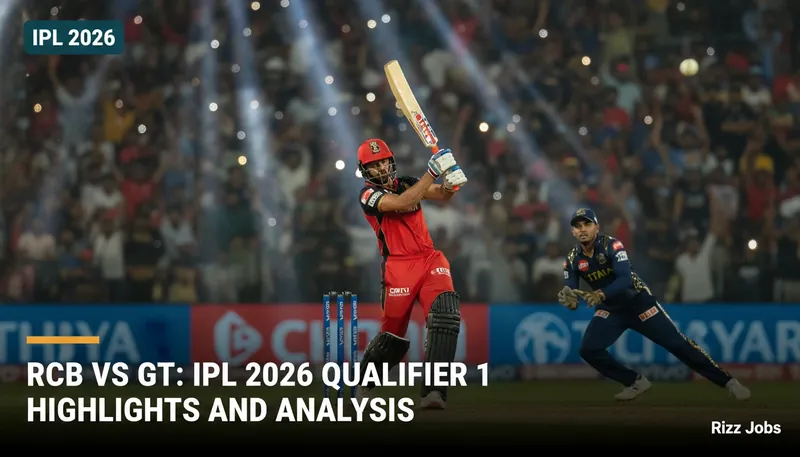 RCB vs GT: IPL 2026 Qualifier 1 Highlights and Analysis — Rizz Jobs