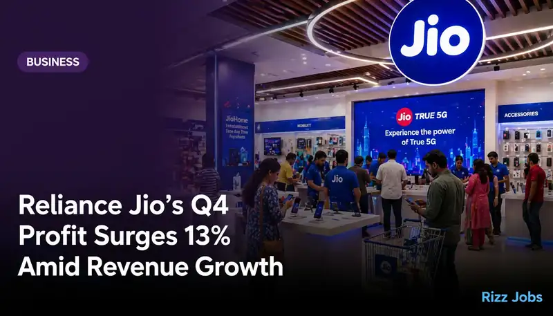 Reliance Jio's Q4 Profit Surges 13% Amid Revenue Growth — Rizz Jobs