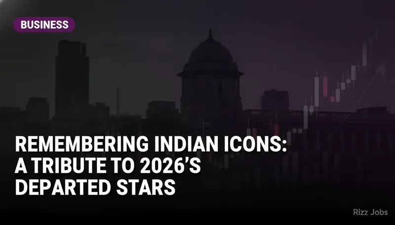 Remembering Indian Icons: A Tribute to 2026's Departed Stars — Rizz Jobs