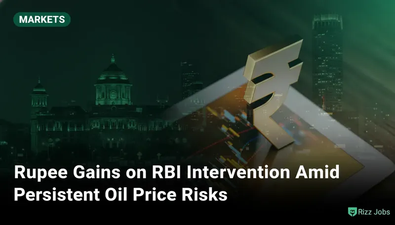Rupee Gains on RBI Intervention Amid Persistent Oil Price Risks — Rizz Jobs