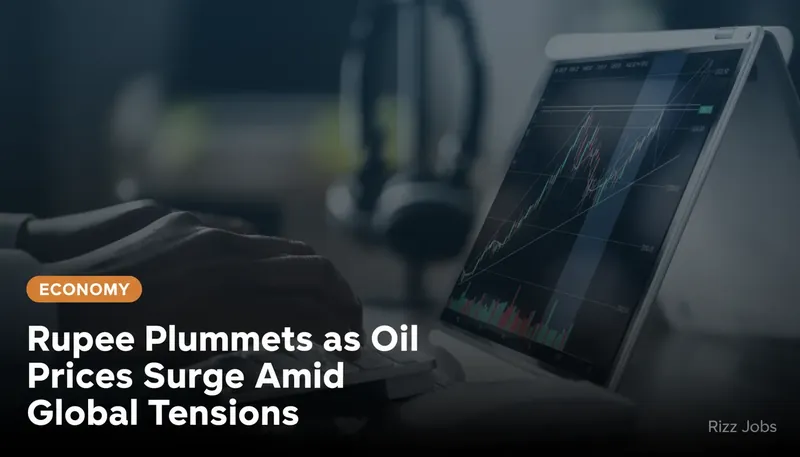 Rupee Plummets as Oil Prices Surge Amid Global Tensions — Rizz Jobs