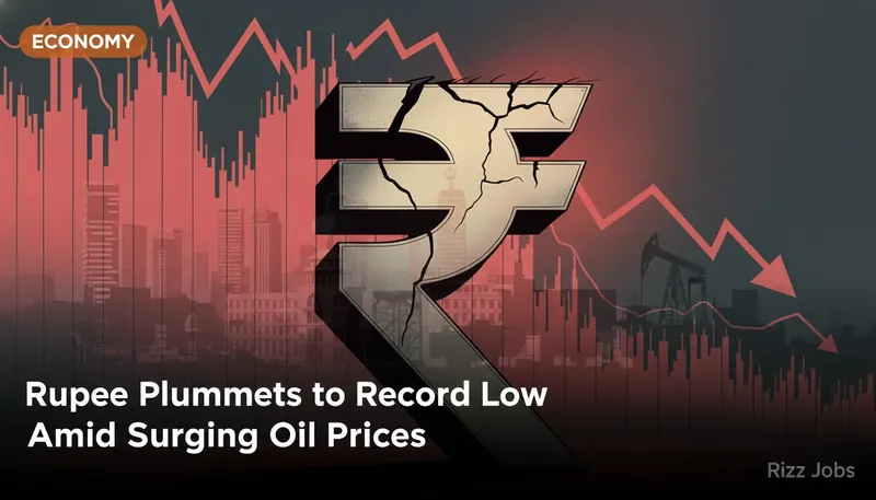 Rupee Plummets to Record Low Amid Surging Oil Prices — Rizz Jobs