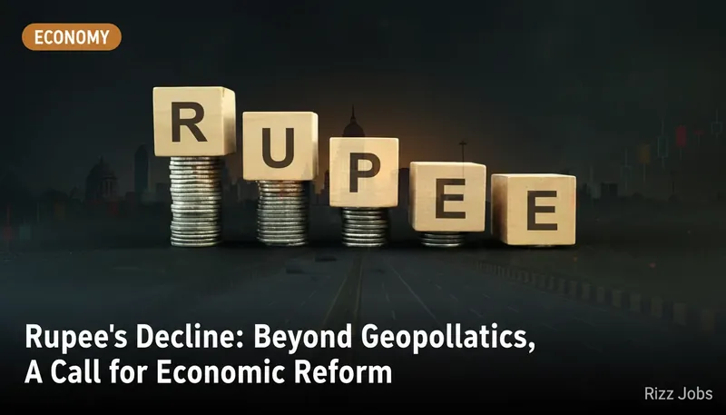 Rupee's Decline: Beyond Geopolitics, A Call for Economic Reform — Rizz Jobs