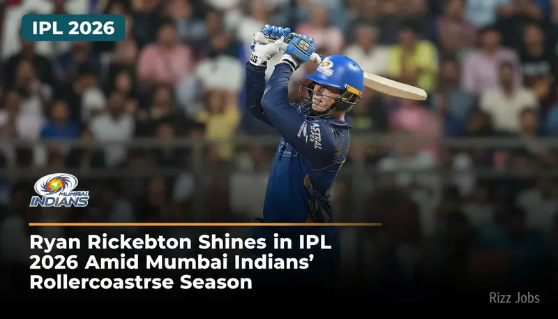 Ryan Rickelton Shines in IPL 2026 Amid Mumbai Indians' Rollercoaster Season — Rizz Jobs