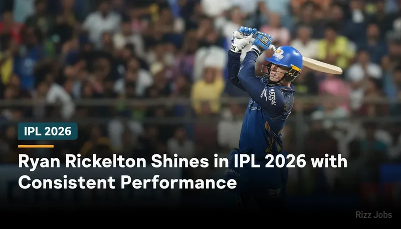 Ryan Rickelton Shines in IPL 2026 with Consistent Performance — Rizz Jobs